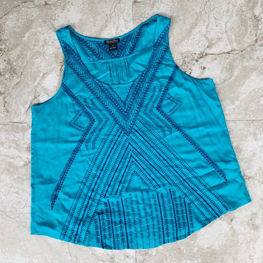 Lucky Brand Presley Embroidery Tank